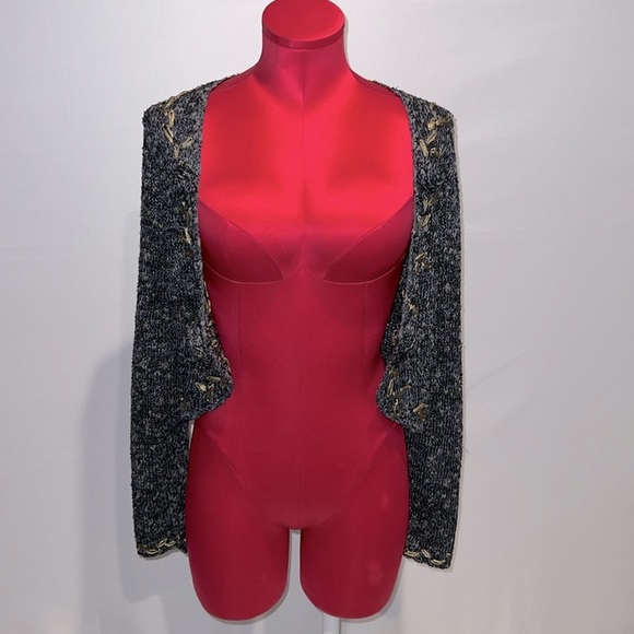 Ball of Cotton Blue Detailed Shrug Cardigan! - Picture 4 of 5